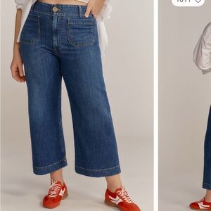 The Collete crop wide leg Jeans by Maeve